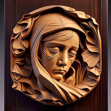 3D model Mary Helmreich American artist (STL)